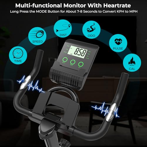 Micyox MX87 Magnetic Exercise Bike with Heart Rate Sensor