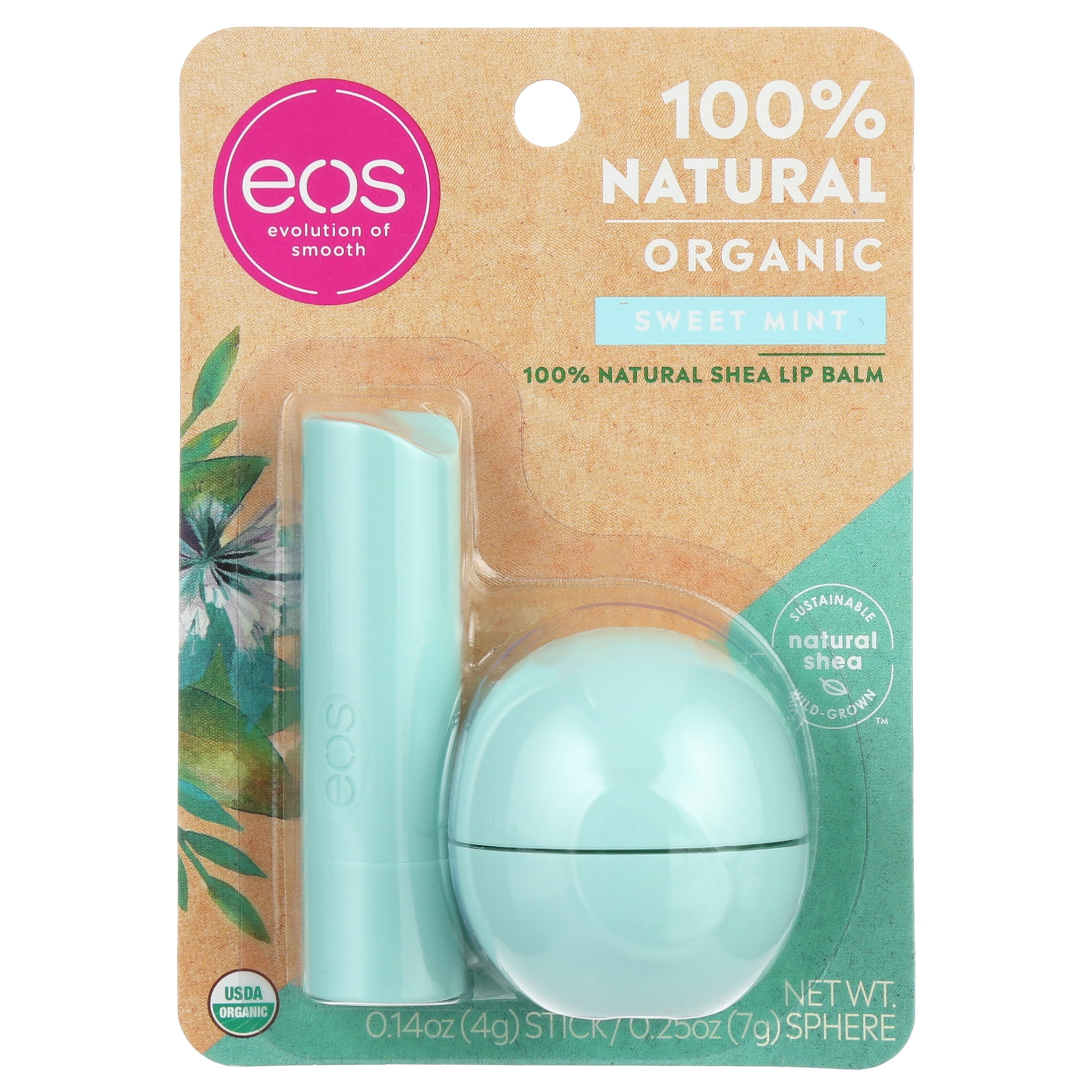 eos 100% Natural Organic Lip Balm - Sweet Mint