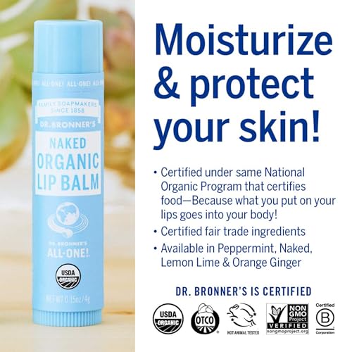 Organic Lip Balm - Dr. Bronner's Unscented