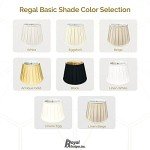 Empire English Pleat Lamp Shade in White