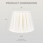 Empire English Pleat Lamp Shade in White