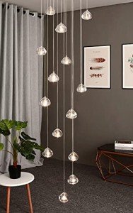 14-Light Adjustable LED Pendant Chandelier for Dining