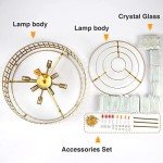 Modern Gold Crystal Chandelier Hanging Lamp