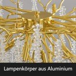 Modern Gold Crystal Chandelier for Home Decor