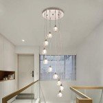 10-Light Industrial Pendant Chandelier for Dining Spaces