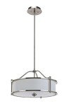 Brushed Nickel 3-Light Drum Pendant Light