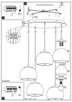 Copper-Colored Metal Pendant Light for Dining Room