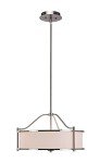 Brushed Nickel 3-Light Drum Pendant Light