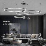 Modern DIY Circle LED Chandelier with Remote Control