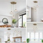 Modern 3-Light Glass Pendant Hanging Light Fixture