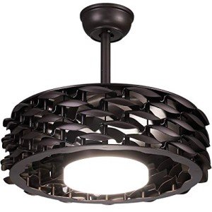 Bladeless Ceiling Fan with LED Light for Kids