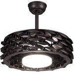Bladeless Ceiling Fan with LED Light for Kids