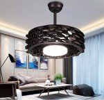 Bladeless Ceiling Fan with LED Light for Kids