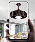 Bladeless Ceiling Fan with LED Light for Kids