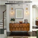 Battery-Powered Remote Wall Sconces, Set of Two