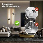 Battery Operated Remote Control Wall Sconces - 2 Pack
