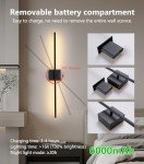 Remote Control Battery-Powered Wall Sconces - 2 Pack