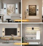 Remote Control Battery-Powered Wall Sconces - 2 Pack