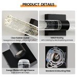 Set of 2 LED Glass Wall Sconces