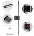 Remote Control Battery-Powered Wall Sconces - 2 Pack