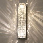 Adjustable Silver Chrome Crystal Wall Sconce Set