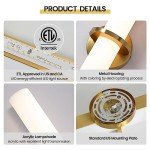 Gold Dimmable Wall Sconces - Set of Two