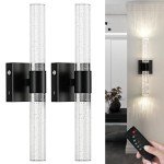 Rechargeable Wireless Wall Sconce Set with Remote