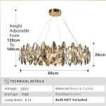 K9 Crystal Raindrop Modern Chandelier Light
