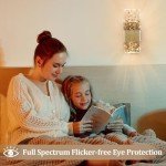 Gold Crystal Wall Sconces with Remote Control