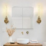 Brass Wall Sconces Set of Two - 19" Gold