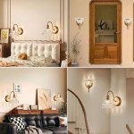 Vintage Brass Plug-In Wall Sconces - Set of Two