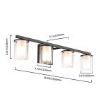 4-Light Farmhouse Bathroom Vanity Light Fixture