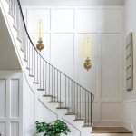 Brass Wall Sconces Set of Two - 19" Gold