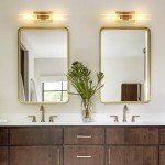 Brass Dimmable Wall Sconces Set of Two