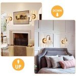 Vintage Brass Plug-In Wall Sconces - Set of Two