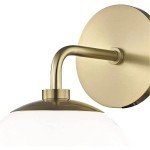 Mitzi Stella Aged Brass One Light Wall Sconce