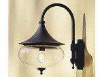Clea Handmade Outdoor Swan Neck Lantern - Black