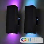 RGB LED Up and Down Outdoor Wall Lights