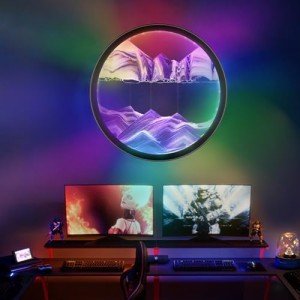 Battery-Operated RGB Wall Sconce with Remote
