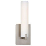 Chrome Tube LED Wall Sconce by George Kovacs