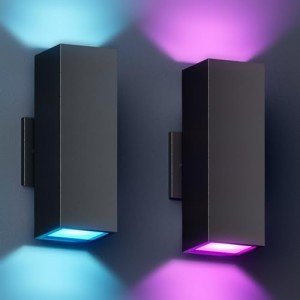 KIZON Smart RGB Outdoor Sconce Lights (2 Pack)