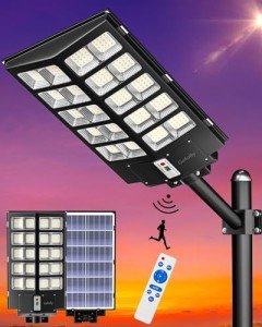 Solar Street Light with Motion Sensor, 520000LM