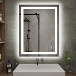 Hivone Dimmable LED Wall Vanity Mirror 28"x36