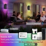 RGB LED Up and Down Outdoor Wall Lights