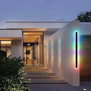 Modern Waterproof LED Outdoor Wall Lights (2-Pack)