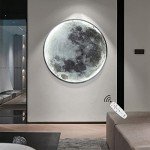 Dimmable LED Moon Wall Light with Remote Control