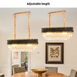 Luxury Black Crystal Chandelier for Dining & Living Room