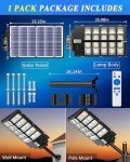 Solar Street Light with Motion Sensor, 520000LM