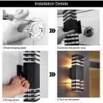 6-Pack 15-Inch Waterproof LED Wall Lights
