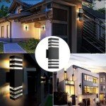 6-Pack 15-Inch Waterproof LED Wall Lights